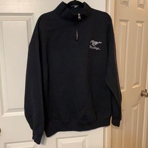 Black sweatshirt- Mustang logo